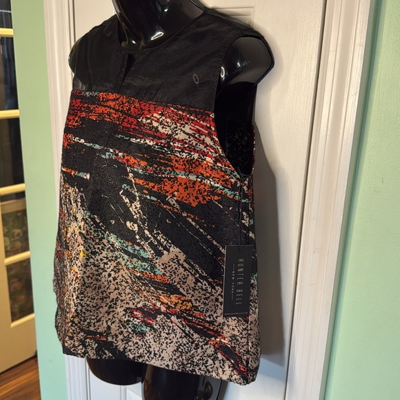 NWT Hunter Bell New York Beatrice Top in Mosaic Shimmer Fashion Designer Size 4 - Picture 3 of 11